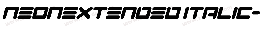NeonExtended Italic字体转换